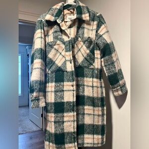 Long plaid Abercrombie and Fitch Jacket